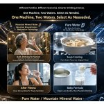 AIHUAPU AHP‑S4 1000G Mountain‑Spring Mineral RO Water Purifier, Dual Water(Pure Water / Strontium‑Rich Mineral Water), Smart Display Faucet, UV Mineralization Filter